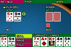 Texas Hold'em Poker screenshot 4 for GameBoy Advance